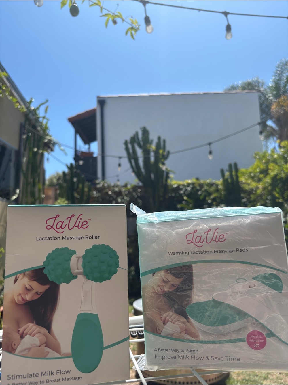LaVie Lactation Massage Roller and electric massager - Teal